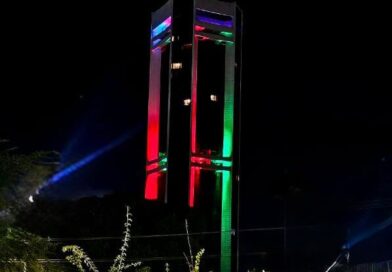 NH Feira de Santana homenageia os 192 anos da cidade com iluminação cênica.
