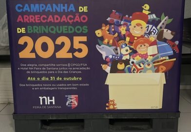 NH Feira de Santana é ponto de coleta em campanha da PM para o Dia das Crianças.