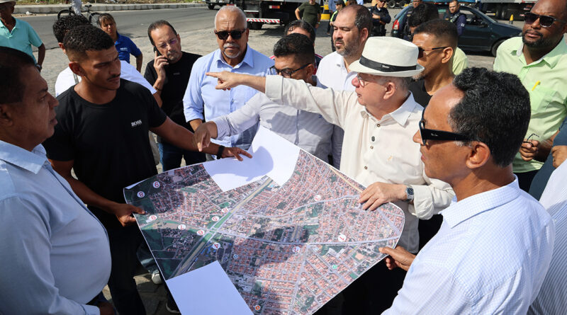 Prefeitura de Feira inicia obras de requalificação no entorno do viaduto da Cerb.