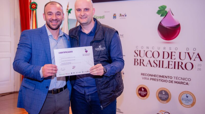 Cooperativa Vinícola Garibaldi conquista quatro premiações no inédito Concurso do Suco de Uva Brasileiro,