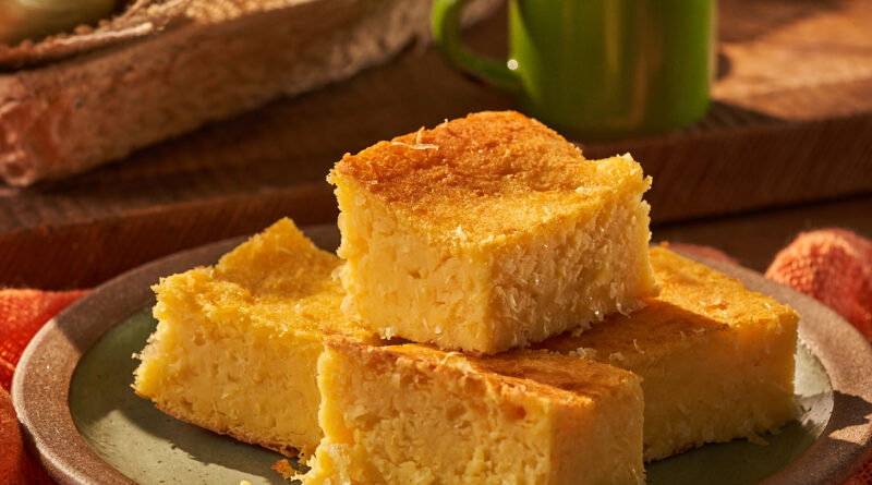 Receita de pamonha de forno doce para celebrar o Dia Internacional do Milho.