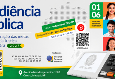 TRE-BA convida sociedade para audiência pública sobre as Metas Nacionais da Justiça Eleitoral 2027.