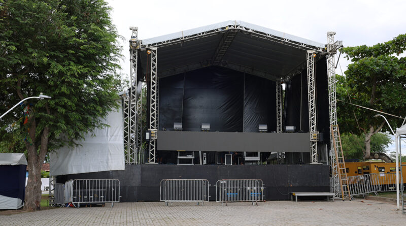 Estrutura da Festa do Vaqueiro de Ipuaçu está pronta para receber público neste fim de semana.