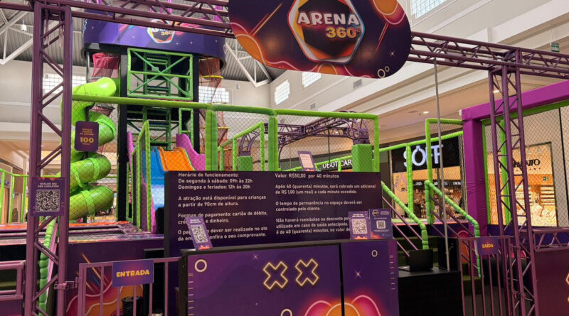 Arena 360 desembarca no Boulevard Shopping para temporada especial.