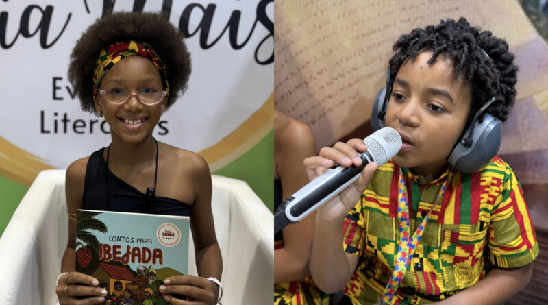 Crianças escritoras de Feira de Santana participam de coletânea literária da Liga do Dendê.