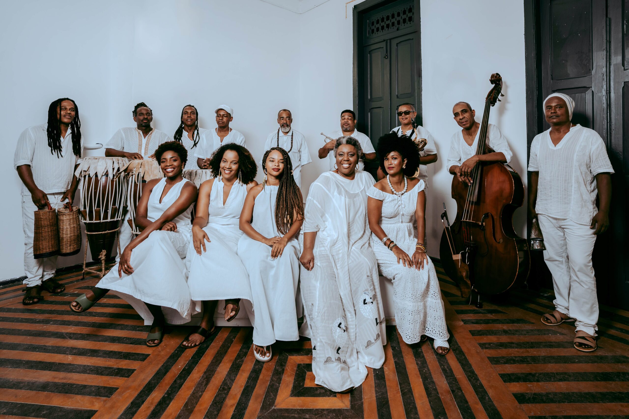 Orquestra Afrosinfônica realiza ensaios na Casa da Ponte, no Pelourinho.