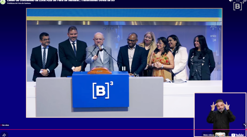 Consórcio ZAD vence leilão da Zona Azul na B3 e vai modernizar estacionamento rotativo de Feira de Santana