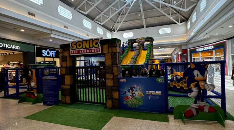 Parque temático do Sonic chega ao Boulevard Shopping